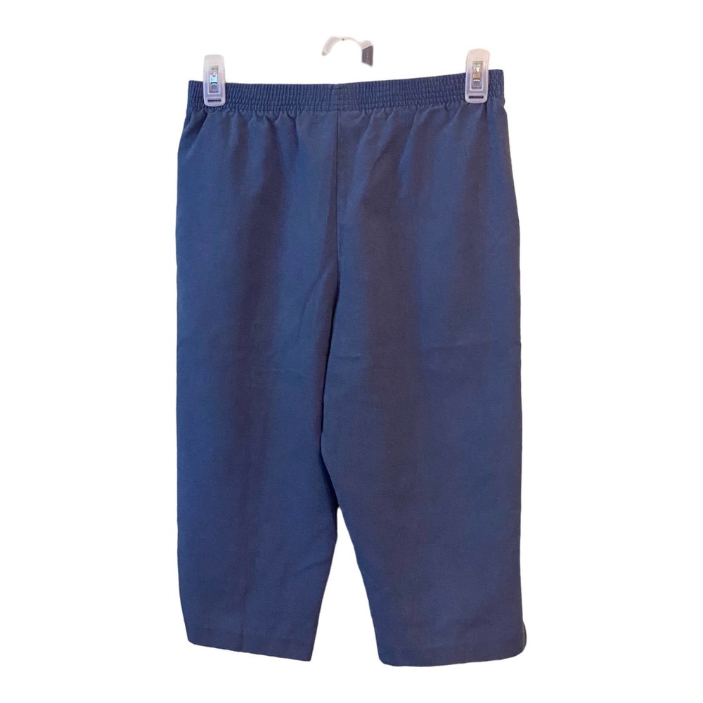 Bend Over Knit Capri Pants Blue Size Medium